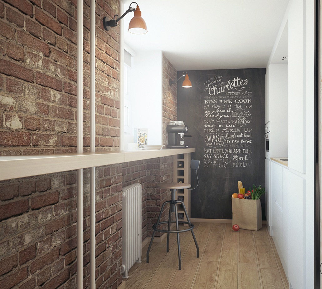小户型Loft公寓厨房装修设计图