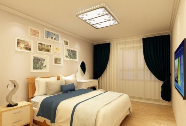 小户型简约北欧风卧室装修设计图