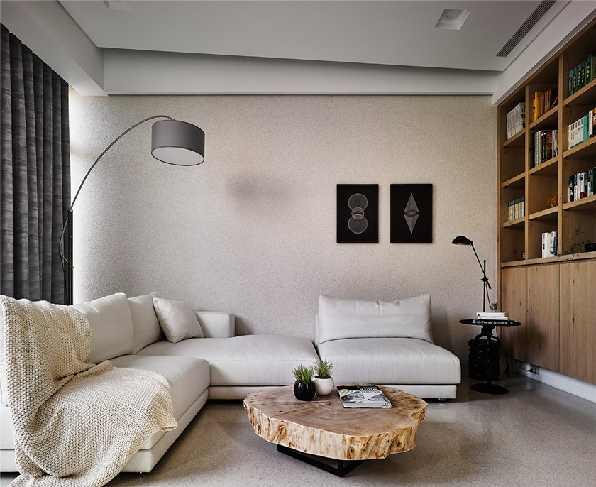 日式风格别墅装修沙发背景墙装饰设计图
