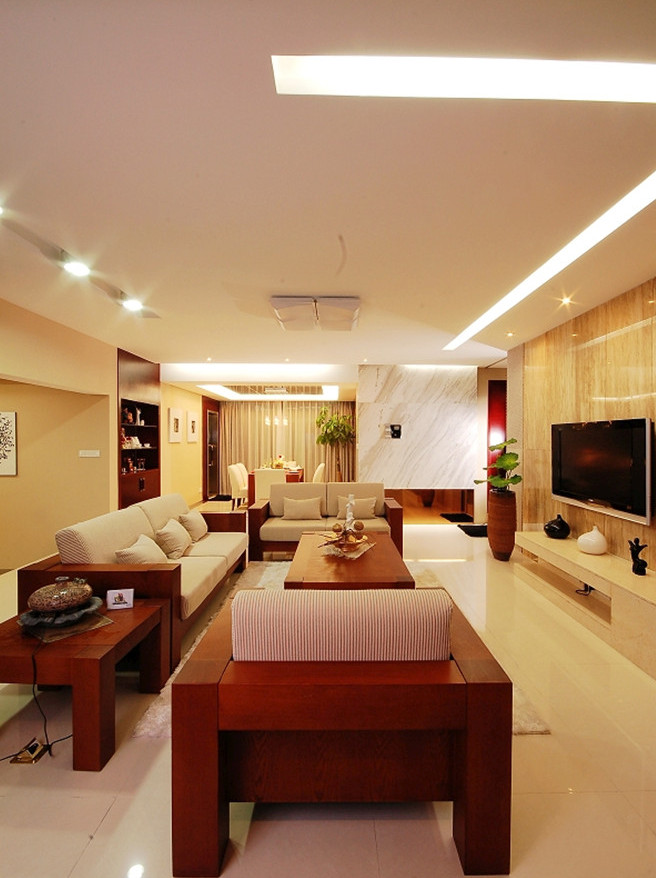 135平儒雅简中式家居室内装饰设计图