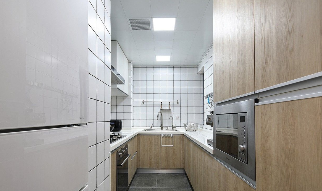 98平日式风格三居厨房装修设计图