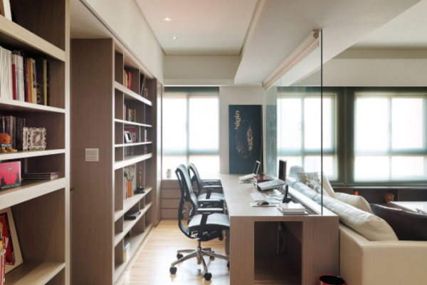 客厅书房怎么设计好看？一体化设计可以更有新意吗？