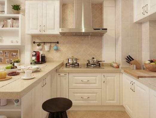 简约美式厨房装修效果图，简洁明快的厨房环境让人爱上烹饪!
