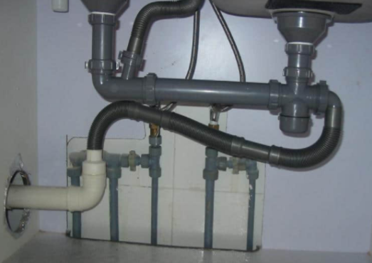 厨房下水管安装图，厨房下水管怎么安装?