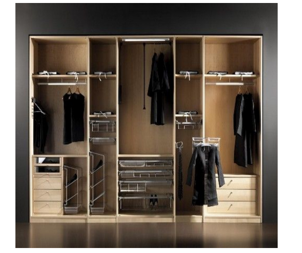 衣柜内部结构装修效果图，流行衣柜结构设计大分享!